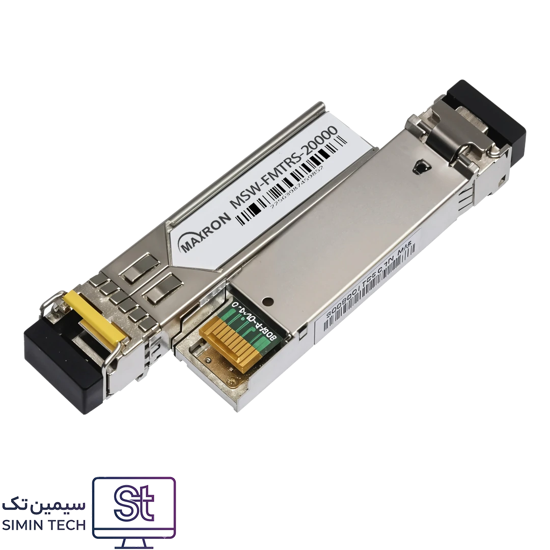 ماژول فیبر نوری سینگل‌مود گیگابیت مکسرون مدل MSW-FMTRS-20000