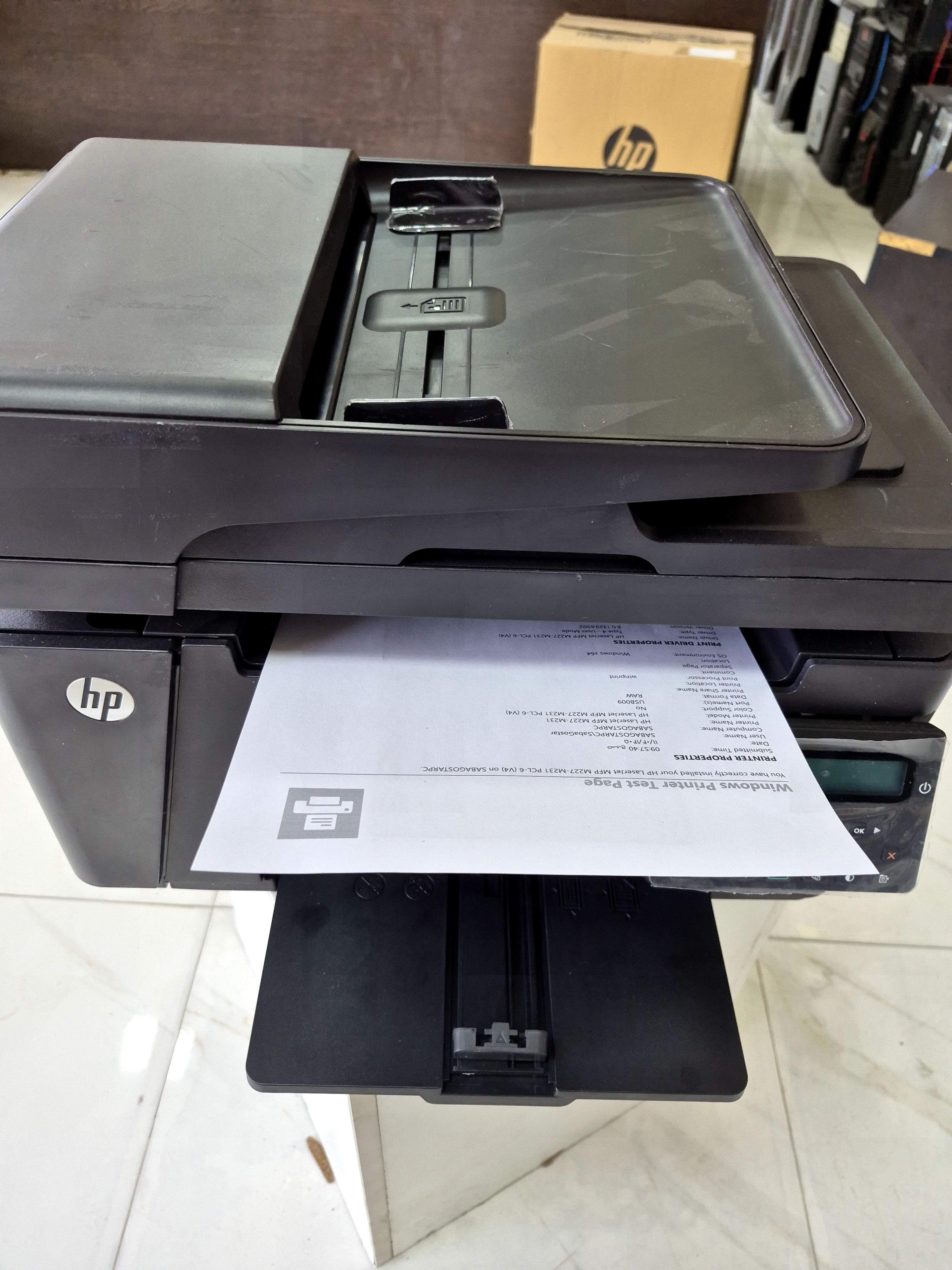 زاویه دیگر پرینتر استوک لیزری چند کاره اچ پی مدل MFP M127fn