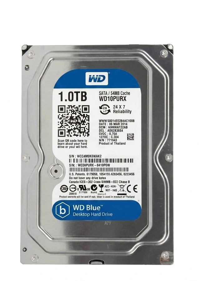 هارد 1 ترابایت آبی وسترن دیجیتال HARD WD 1TB BLUE