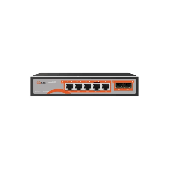سوییچ شبکه 4 پورت POE مکسرون مدل Maxron MSW-3204GPBH-1GL-65I