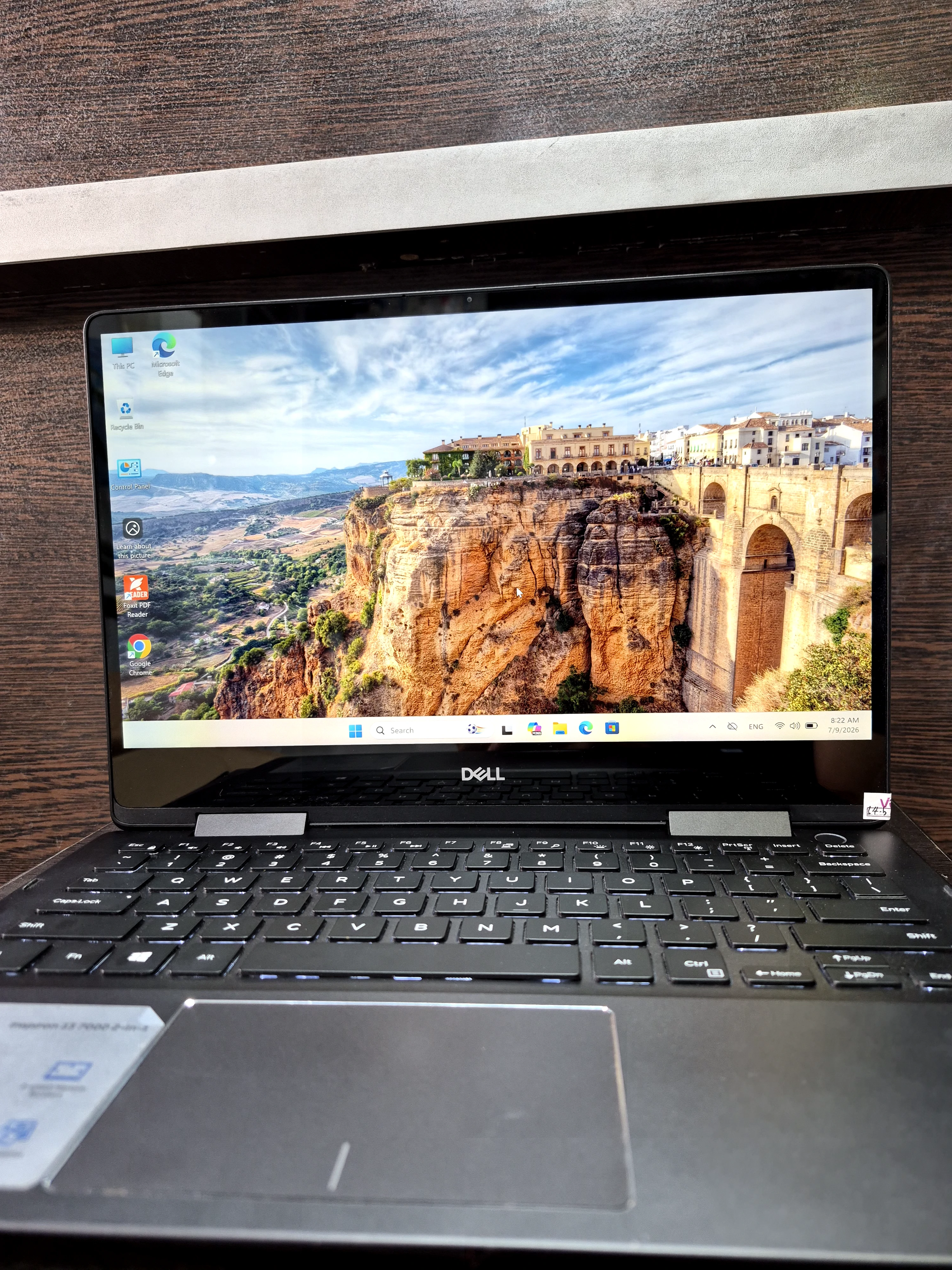 لپ تاپ استوک دل 13 اینچ لمسی 4K مدل DELL Inspiron 13 7386 Core i7 8565U